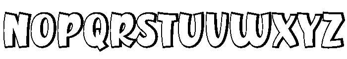 Street Design Extrude Font UPPERCASE