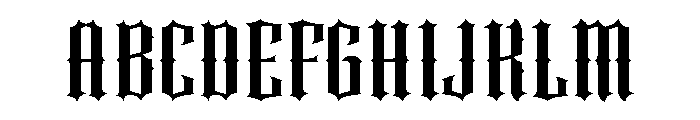 Street Guard Regular Font UPPERCASE