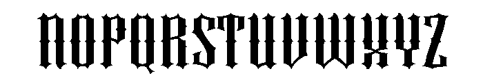 Street Guard Regular Font UPPERCASE