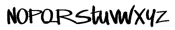 Street Howl Font LOWERCASE