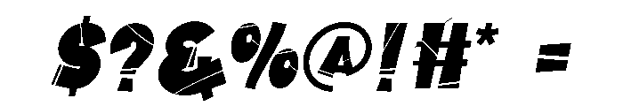 Street Look Italic Font OTHER CHARS