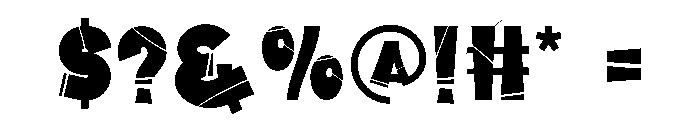 Street Look Font OTHER CHARS