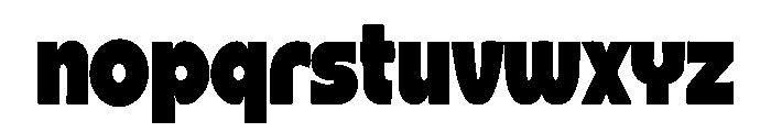 Street Monolith Font LOWERCASE