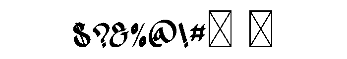 Street Piece Font OTHER CHARS