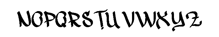 Street Piece Font UPPERCASE