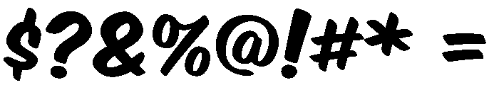 Street Punch Regular Font OTHER CHARS