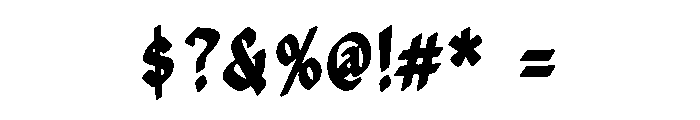 Street Reaper Font OTHER CHARS