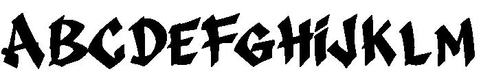 Street Reaper Font UPPERCASE
