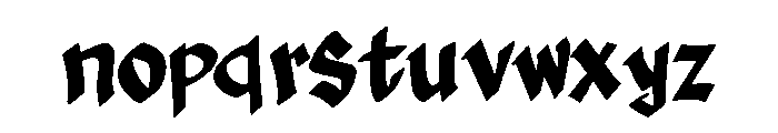 Street Reaper Font LOWERCASE