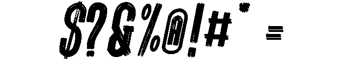 Street Scrape Font OTHER CHARS