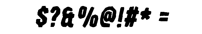 Street Sound Oblique Font OTHER CHARS