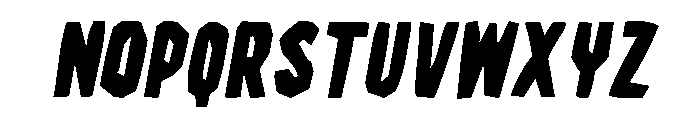 Street Sound Oblique Font UPPERCASE