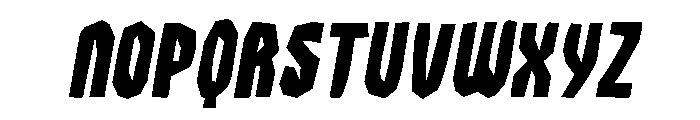 Street Sound Oblique Font LOWERCASE