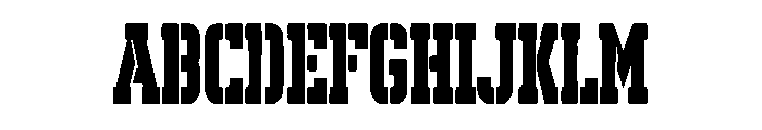 Street Stencil Font UPPERCASE