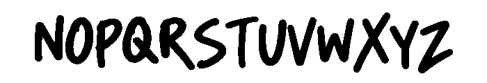 Street Stroke Font UPPERCASE