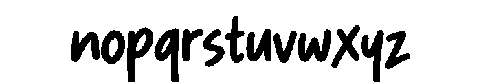 Street Stroke Font LOWERCASE