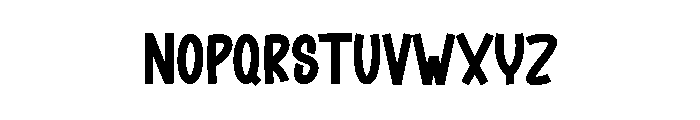 Street Winter Font LOWERCASE