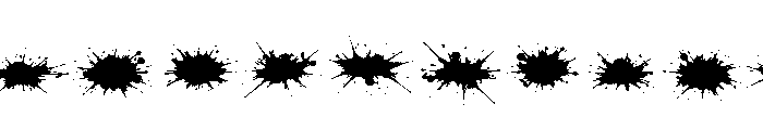 Streetwear Ink Splash Font UPPERCASE