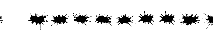Streetwear Ink Splash Font LOWERCASE