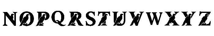 Stretching Regular Font LOWERCASE