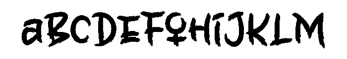 Stright Matric Font UPPERCASE