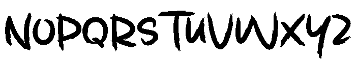 Stright Matric Font UPPERCASE