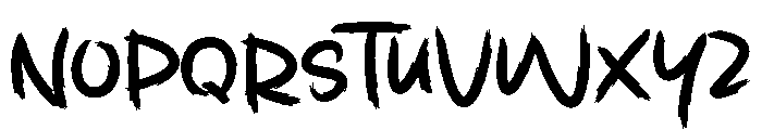 Stright Matric Font LOWERCASE