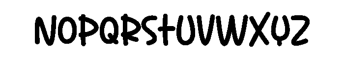 Stright Roller Font LOWERCASE