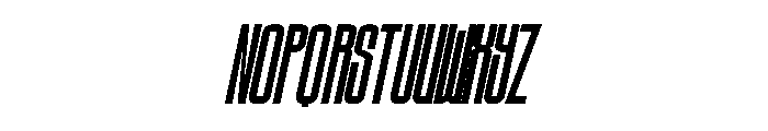 Striker Italic Font LOWERCASE