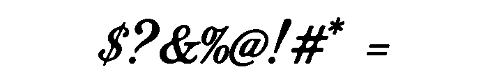 Strimbey Regular Font OTHER CHARS