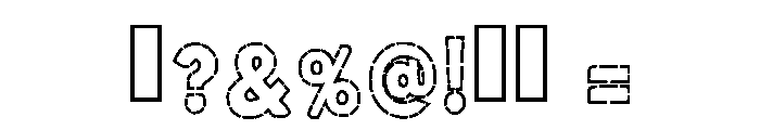 Strip Lines Regular Font OTHER CHARS