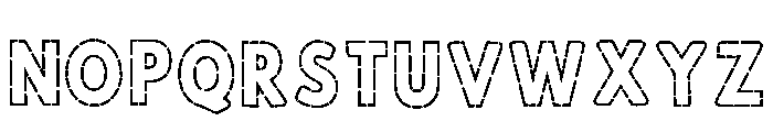 Strip Lines Regular Font LOWERCASE
