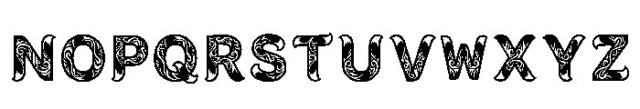 Striped Regular Font UPPERCASE
