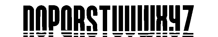 Stripes Lines Regular Font UPPERCASE