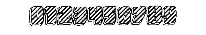 Stripy Cartoon Block By Regular Font OTHER CHARS