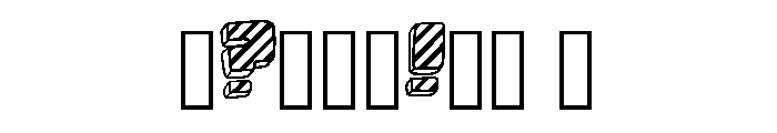 Stripy Cartoon Block By Regular Font OTHER CHARS