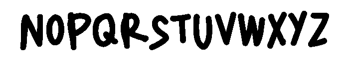 Strit Graf Font LOWERCASE