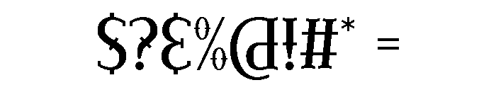 Stroce Font OTHER CHARS