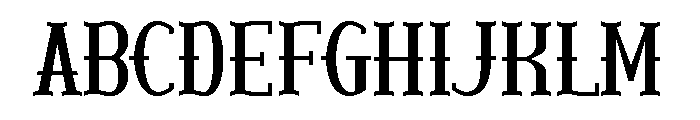Stroce Font UPPERCASE