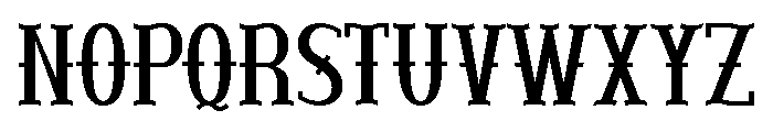 Stroce Font UPPERCASE