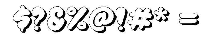 Strokid - Shadow Font OTHER CHARS