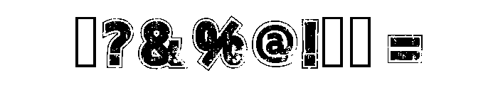 Strong Army Regular Font OTHER CHARS