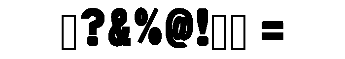 Strong Bold Regular Font OTHER CHARS