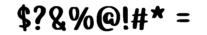 Strong Bridge Regular Font OTHER CHARS