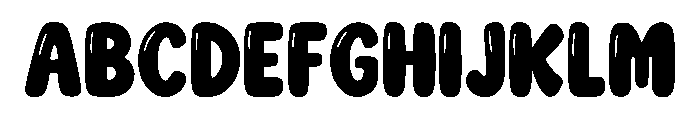 Strong Bubble Regular Font UPPERCASE
