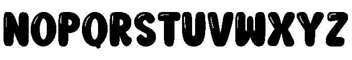 Strong Bubble Regular Font UPPERCASE