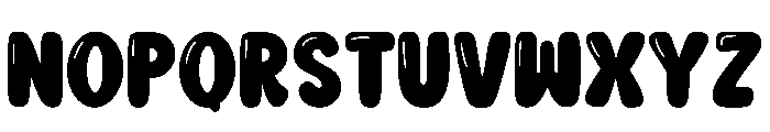 Strong Bubble Regular Font LOWERCASE