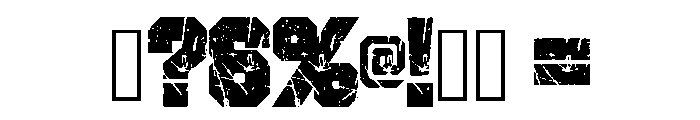 Strong Grunge Regular Font OTHER CHARS