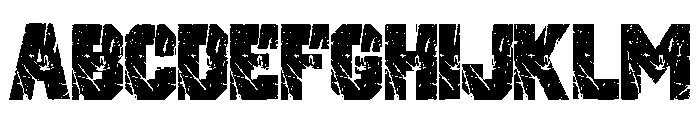 Strong Grunge Regular Font UPPERCASE