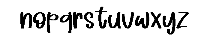 Strong Mother Regular Font LOWERCASE